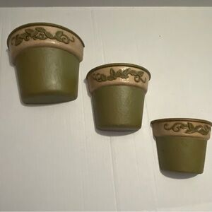 Vintage home interiorflower pot planter wall grouping set